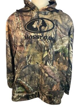 Mossy Oak Brown & Green Camo Pullover Hoodie Men’s 3XL